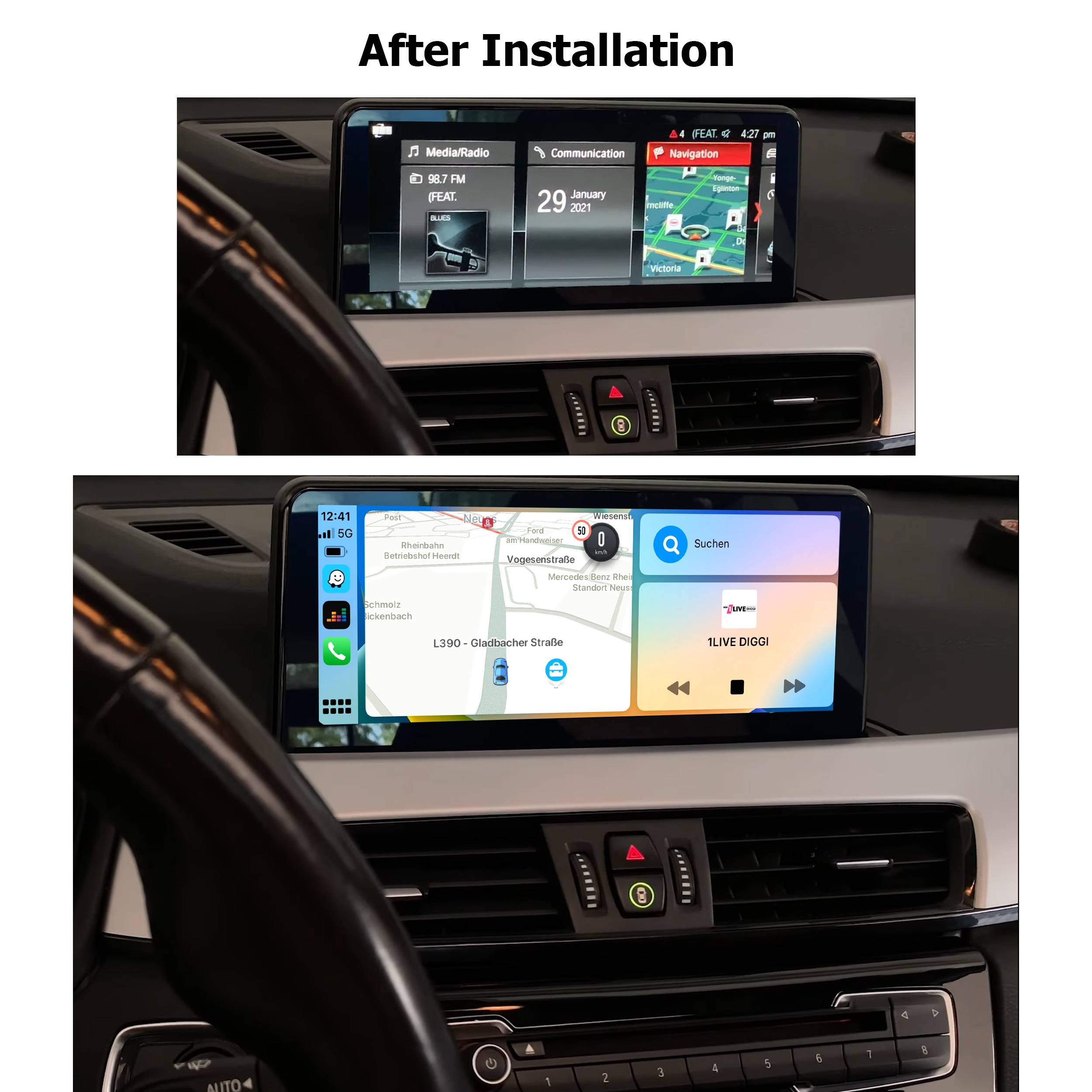 Für BMW X1 F48 X2 F39 EVO 10.25" Touchscreen Android GPS Navigation CarPlay