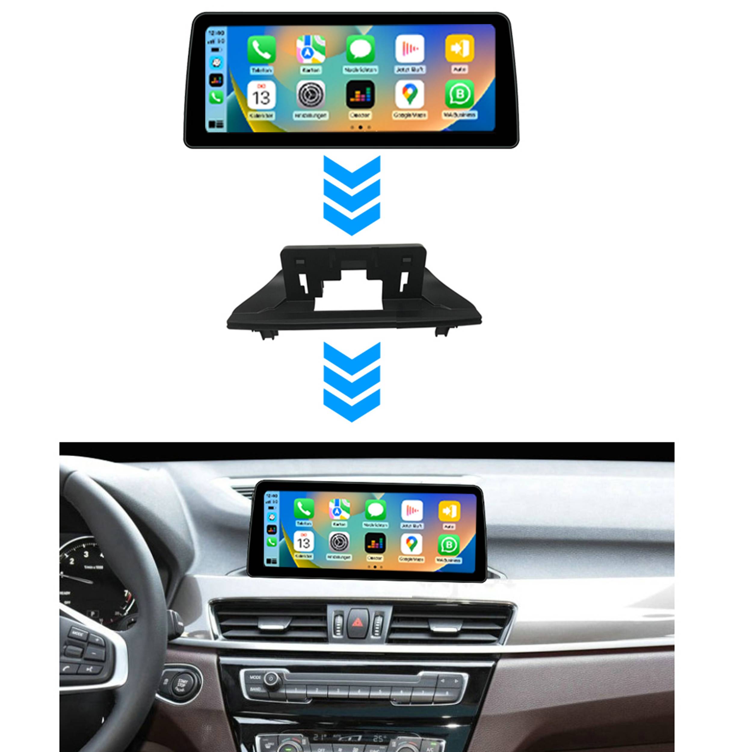 Für BMW F30 F31 F32 F34 F35 F36 EVO 12,3" Touchscreen Android GPS Navi Carplay