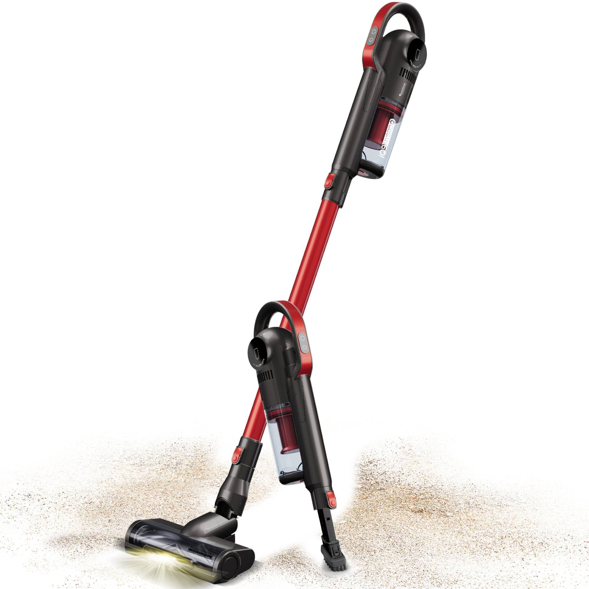 Turbo Tronic Akku-Staubsauger, >10 kpa, 35 Min. Laufzeit, ultra-Leichtgewicht, kabellos, beuttellos, Handstaubsauger mit Halterung und LED-Licht