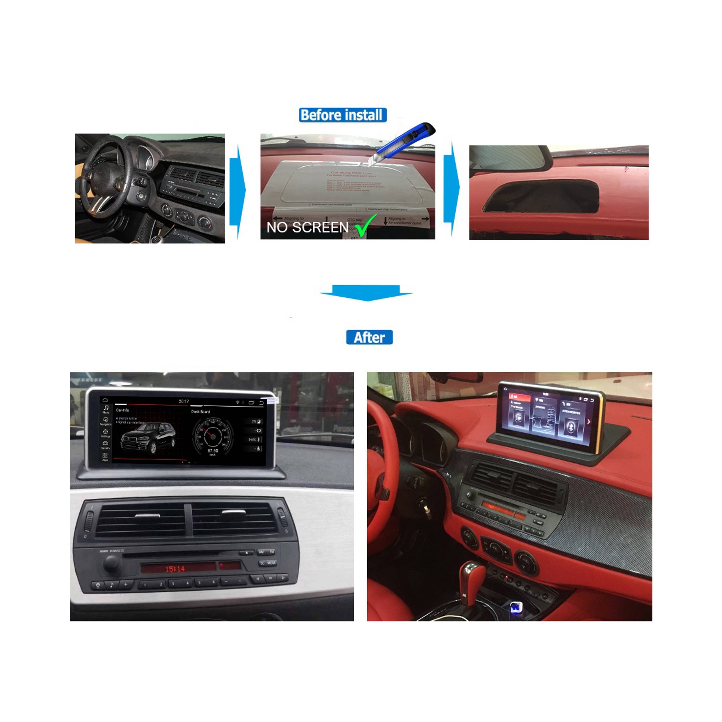 Für BMW Z4 E85 E86 10.25" Touchscreen Android GPS Navigation Multimedia CarPlay