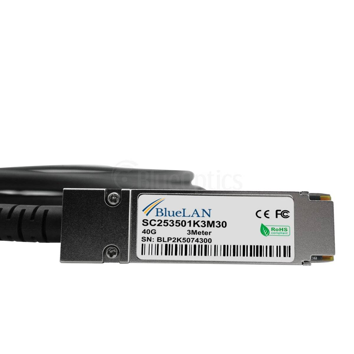 HPE JH700A kompatibles BlueLAN QSFP DAC SC253501K3M30