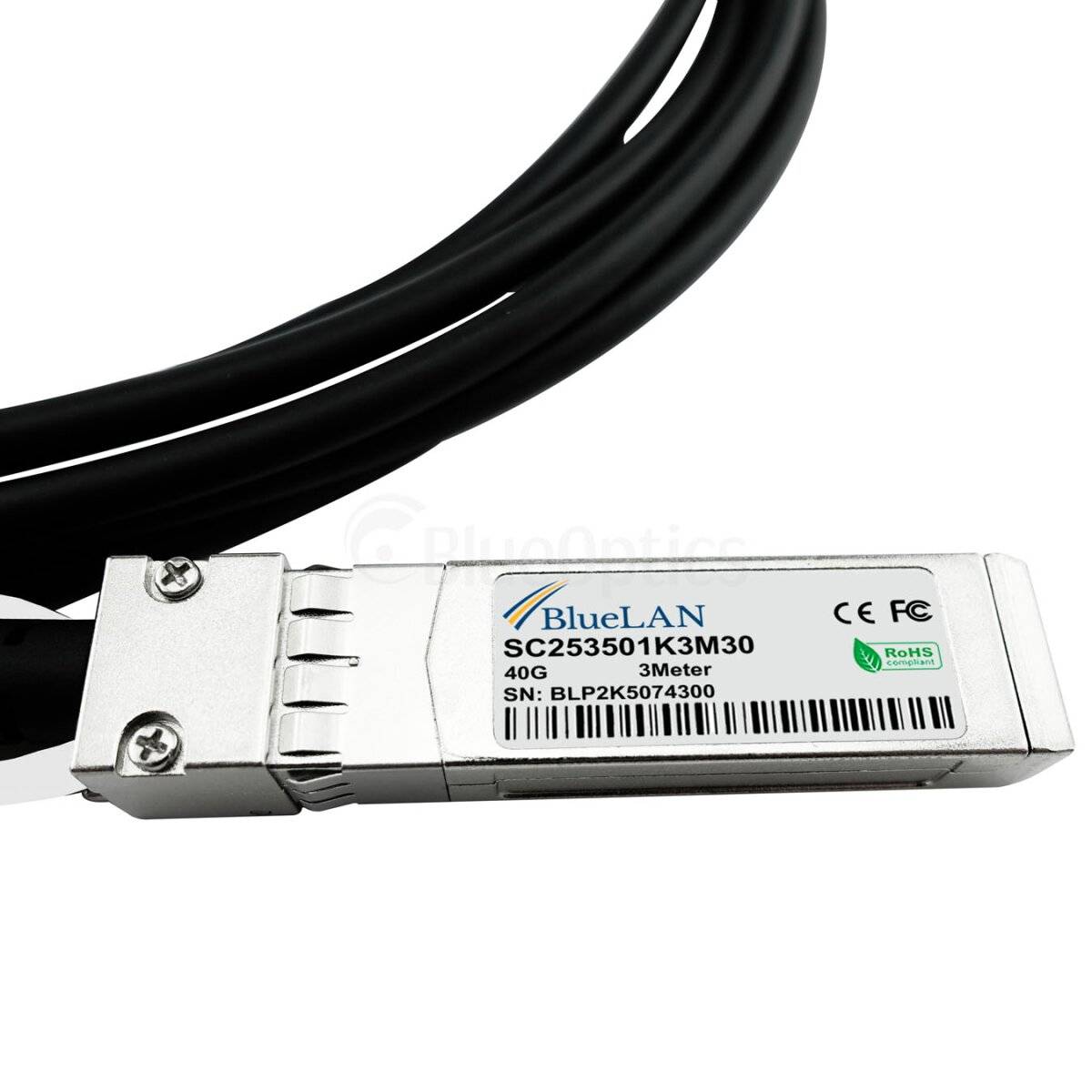 Check Point CPAC-TR-40SPLIT-QSFP-2M kompatibles BlueLAN QSFP DAC SC253501K2M30