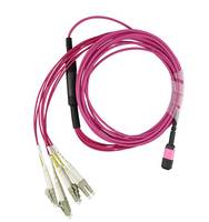 BLUEOPTICS - EMC CBL-MPO12-4LC-OM4-2M kompatibles MPO-4xLC Multimode OM4 Patchkabel 2 Meter