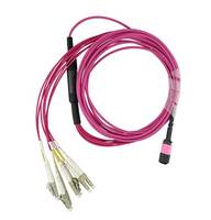 BLUEOPTICS - EMC CBL-MPO12-4LC-OM4-5M kompatibles MPO-4xLC Multimode OM4 Patchkabel 5 Meter