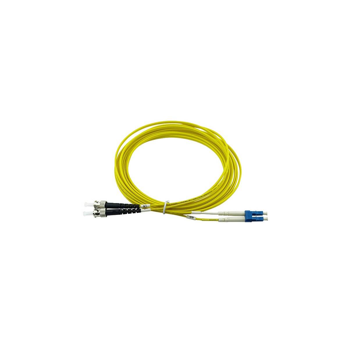 BLUEOPTICS - Duplex LWL Patchkabel LC-UPC/ST-PC Singlemode 0.5 Meter