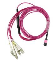 BLUEOPTICS - EMC CBL-MPO12-4LC-OM4-15M kompatibles MPO-4xLC Multimode OM4 Patchkabel 15 Meter