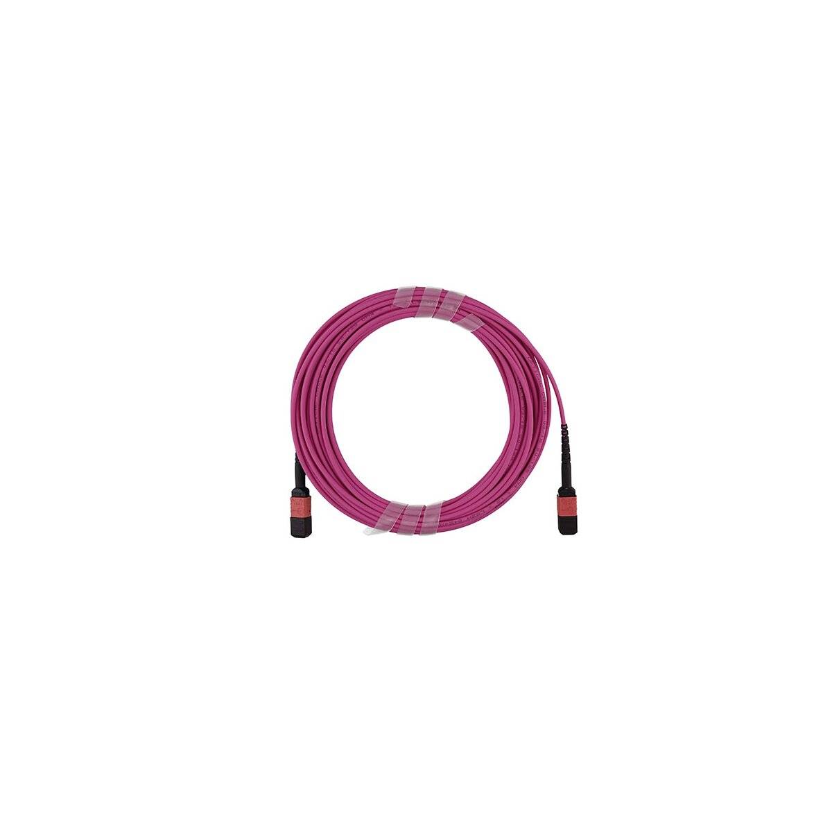 BlueOptics MPO LWL Kabel, 2 x MPO female, 12 Fasern, 50/125 µm, OM4, Belegung B, erikaviolett, 15,0