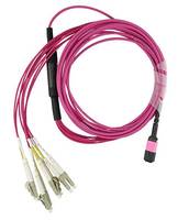 BLUEOPTICS - HH5CP kompatibles MPO-4xLC Multimode OM4 Patchkabel 3 Meter