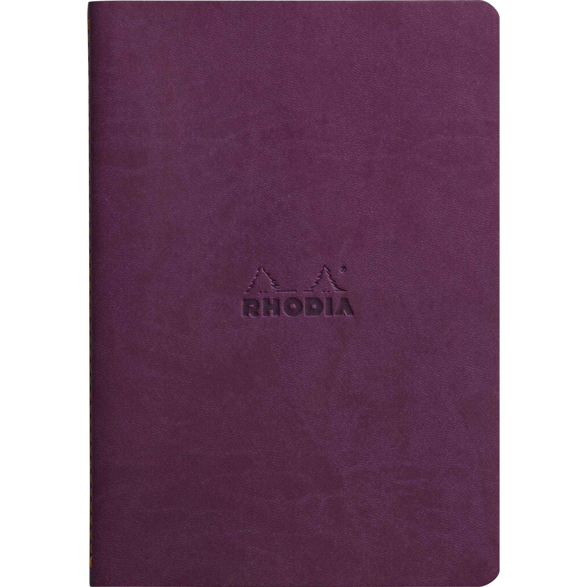 Rhodia Notizheft A5, 32 Bl liniert, Papier 90g elfenbein Violett 116410C