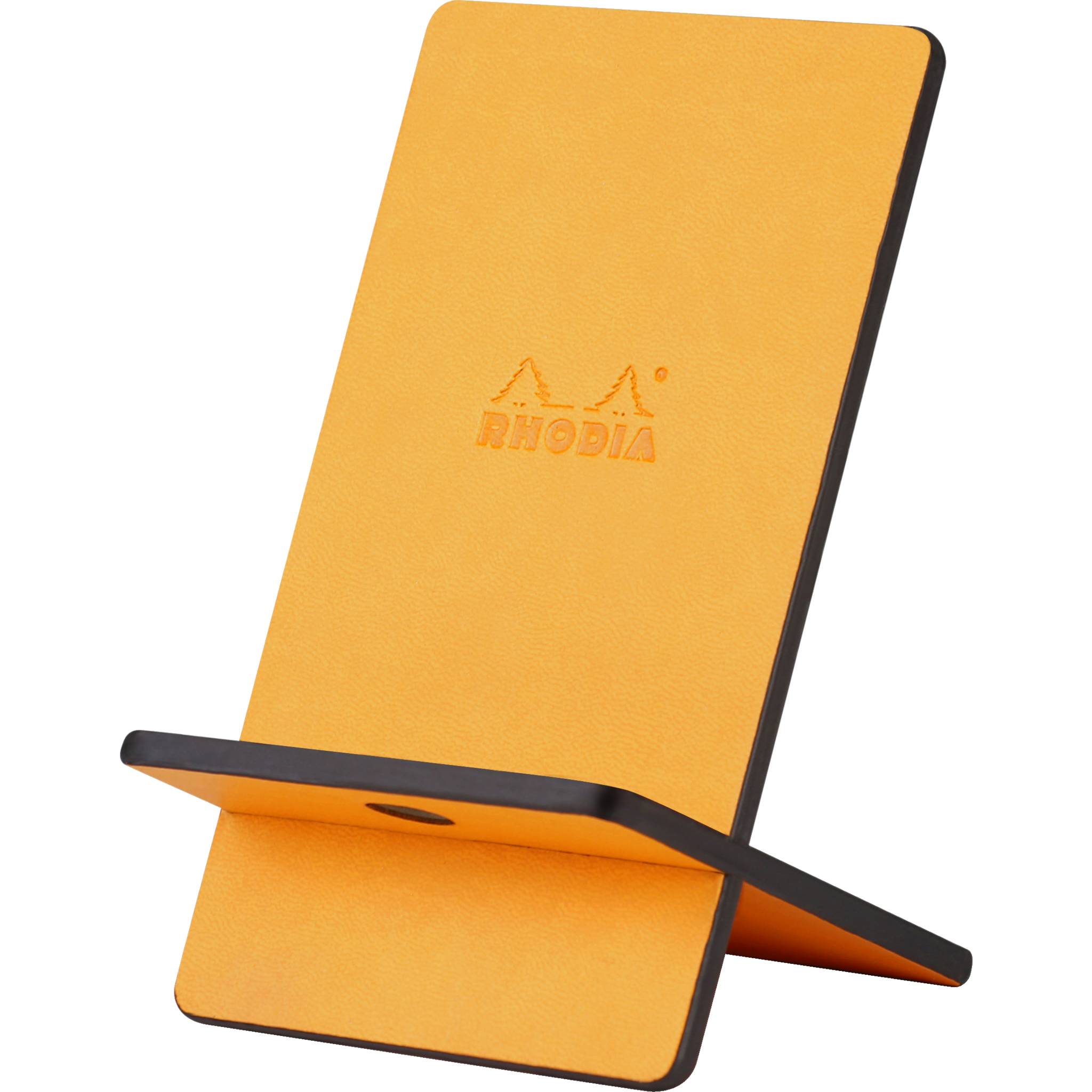 Rhodia Handyhalter italienischem Kunstleder 13x8x8,5 cm Orange 194433C