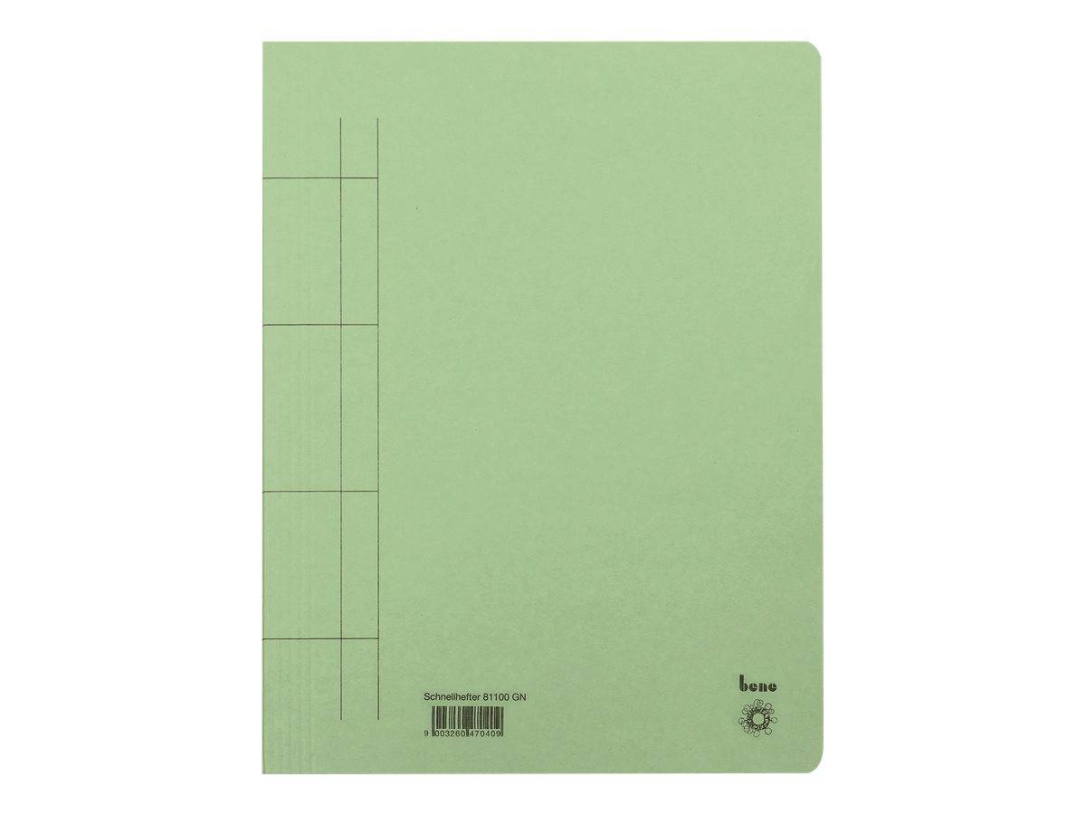 bene Schnellhefter Karton grün DIN A4, 25 St.