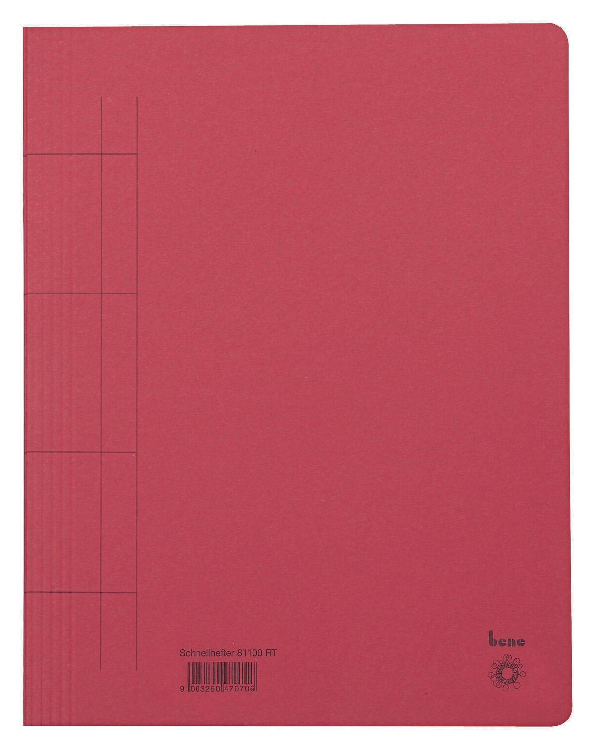 bene Schnellhefter DIN A4 Karton rot 081100RT