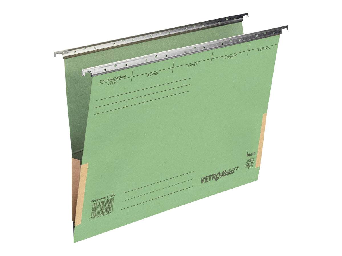 ESSELTE LEITZ - bene Vetro-Mobil - Hängeregister - für A4 - moosgrün
