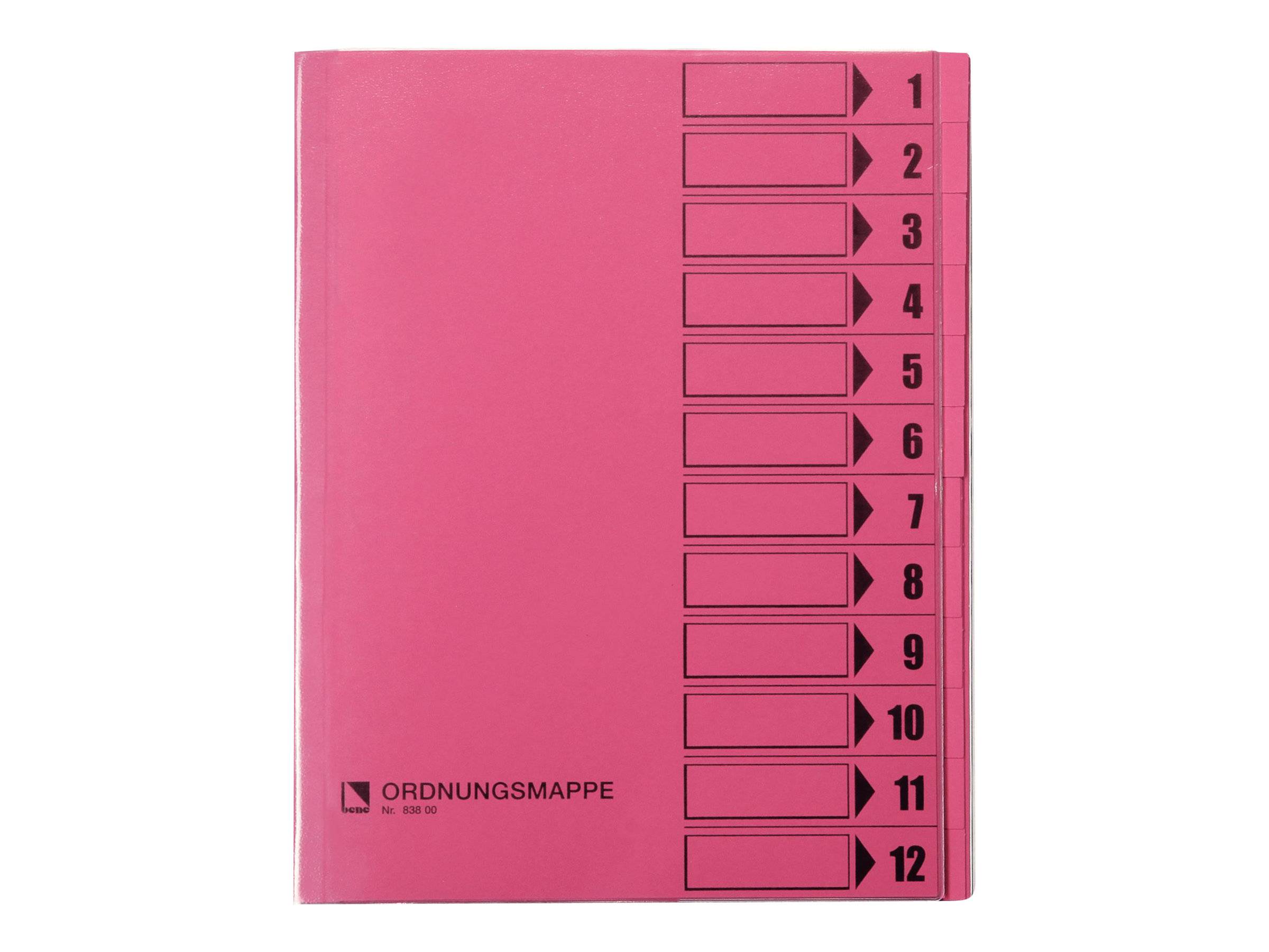 Bene Gliederungsordner - 12 Fächer - für A4