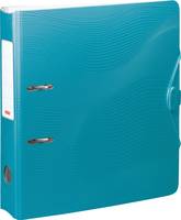 Brunnen WAVE, A4, Q-Ring, Polypropylen (PP), Blau, Strukturierte Oberfläche, 7 cm