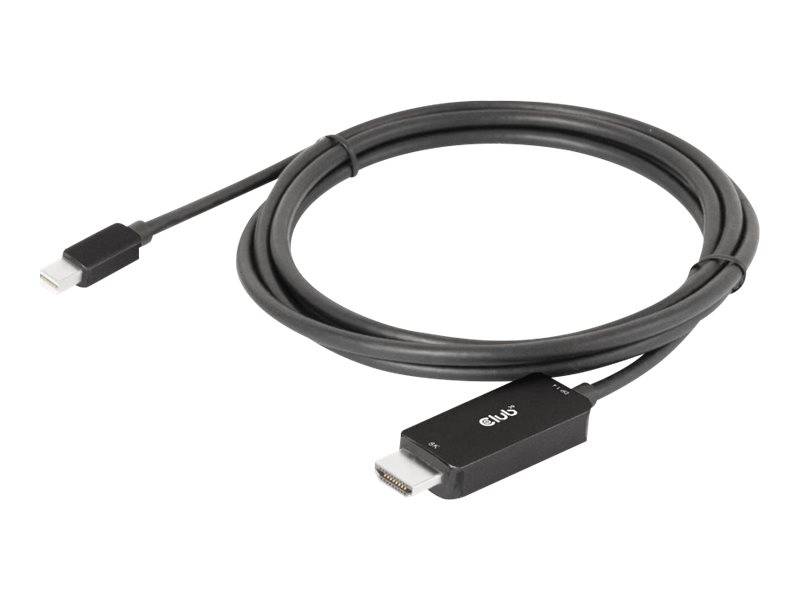 Club 3D CAC-1187 - Adapterkabel - Mini DisplayPort männlich zu HDMI männlich - 1.8 m - unterstützt 8K 60 Hz (7680 x 4320)