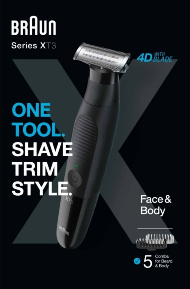 BRAUN Rasierer Face+Body XT3200 Face+Body sw