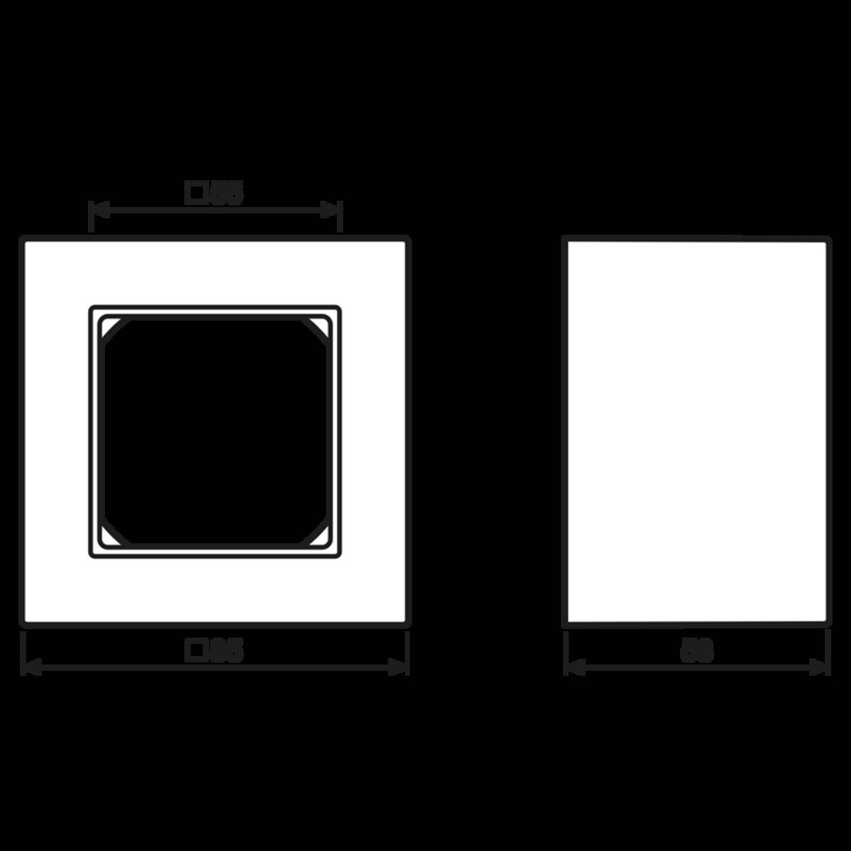 Jung Rahmen 28 mm A 5581 HBF WW