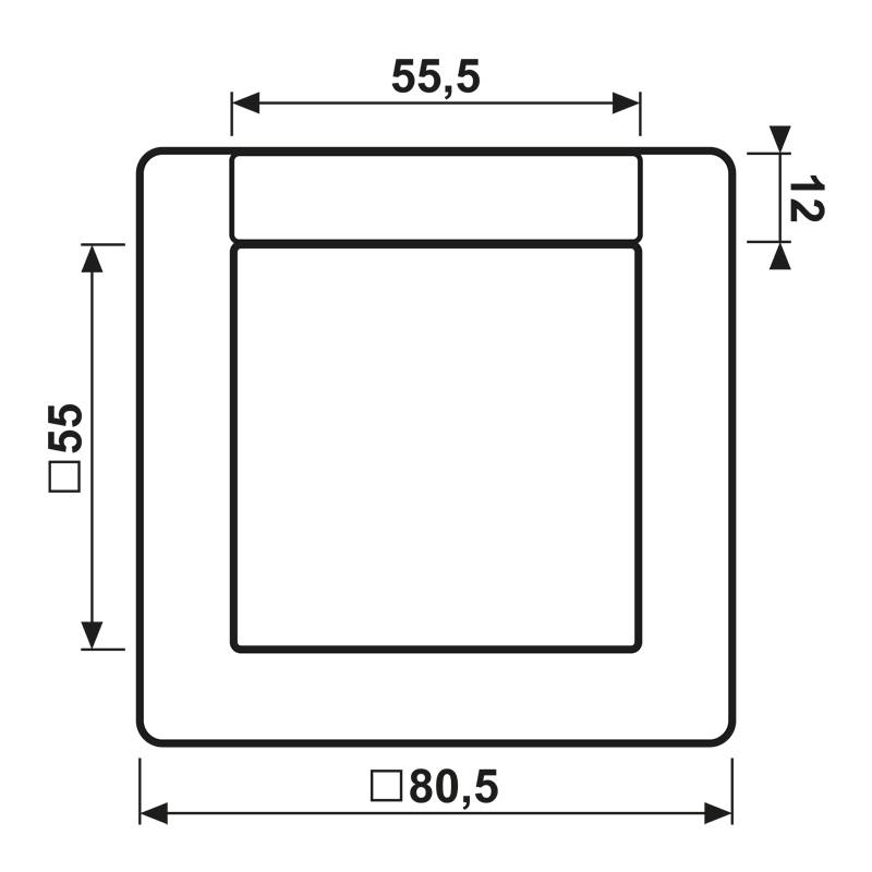 Jung Rahmen 1fach SPAS 581 NA WW