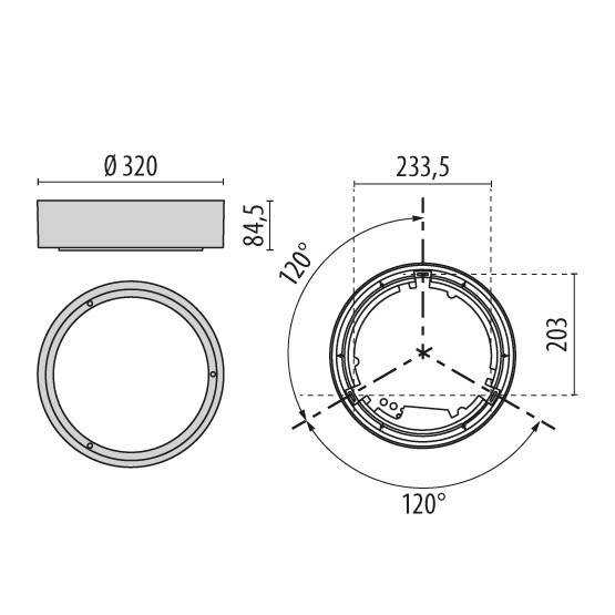 Spittler LED-Wand-/Deckenleuchte 30416190101