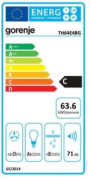Gorenje Flachschirmhaube TH 64E4BG sw