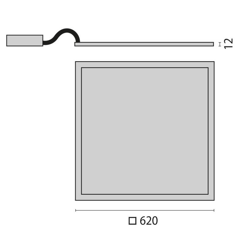 Spittler LED-Panel M625 PLATO625ILQ #3114722
