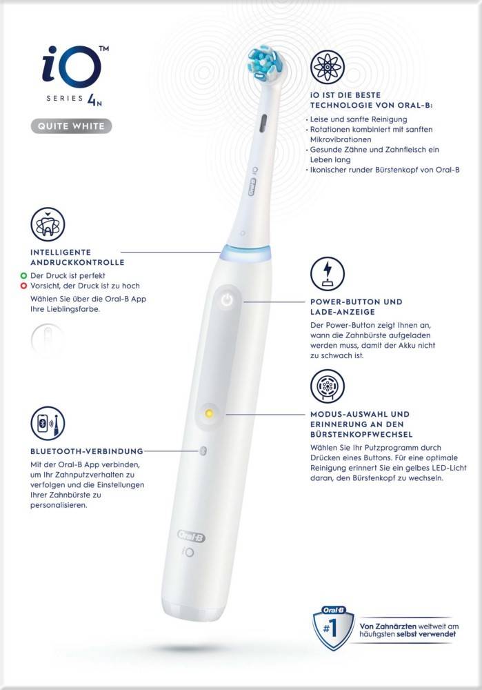 ORAL-B Zahnbürste+Etui iO 4 +Reiseetui ws