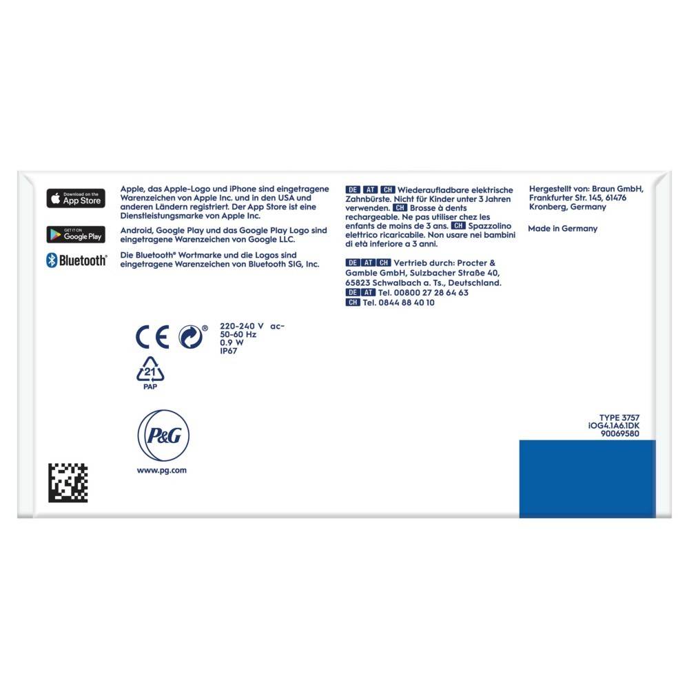 3 Stk. ORAL-B Zahnbürste+Etui iO 4 +Reiseetui ws