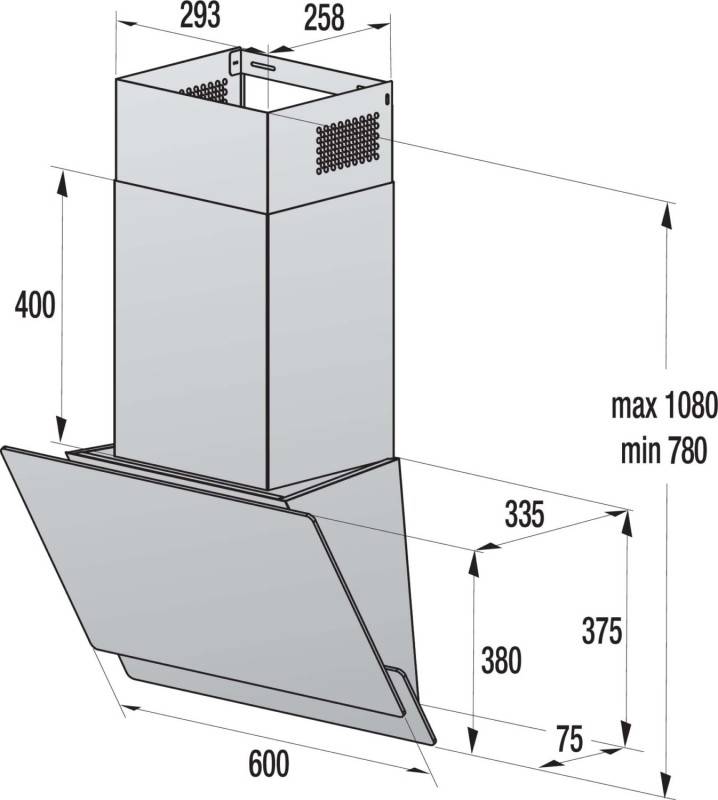 Gorenje Kaminhaube kopffrei W6TB