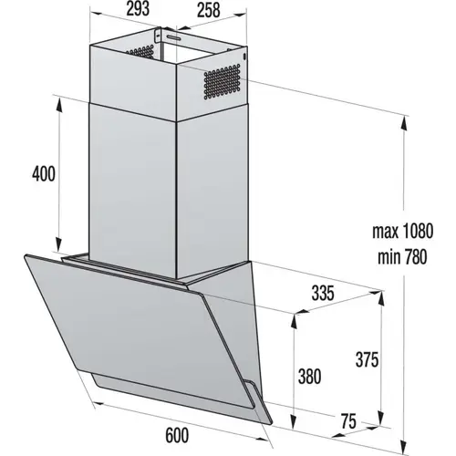 Gorenje Kaminhaube kopffrei W6TB Gorenje Kaminhaube kopffrei W6TB