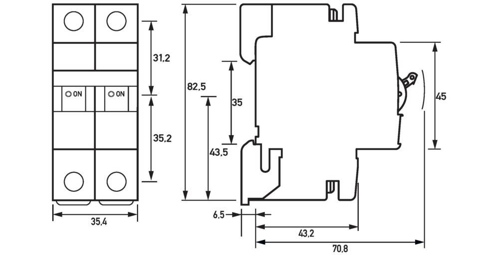 Doepke LS-Schalter DLS 6H B16-2 6KA