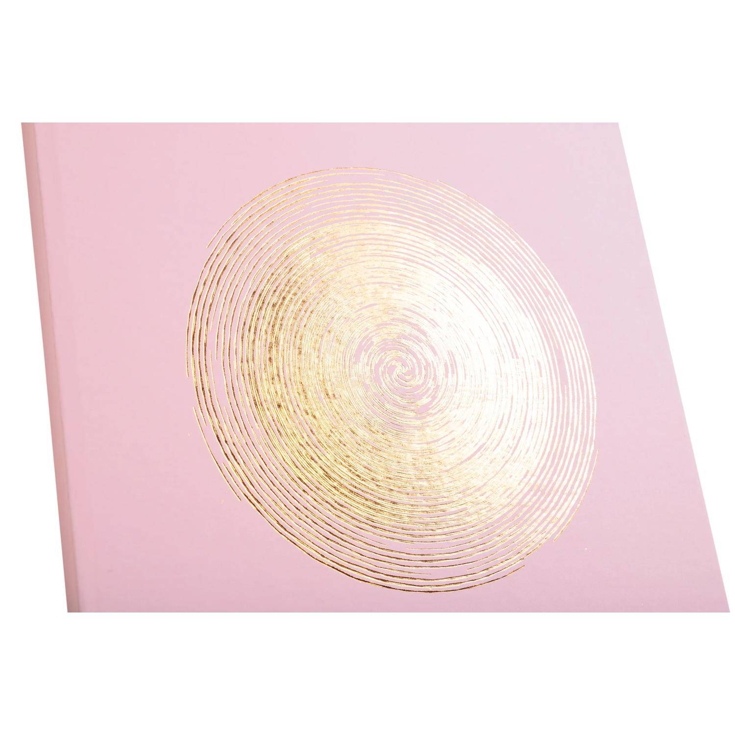 Exacompta Gästebuch 100 Seiten gold, 27x22cm, Ellipse Grün - Rosa - 47983E