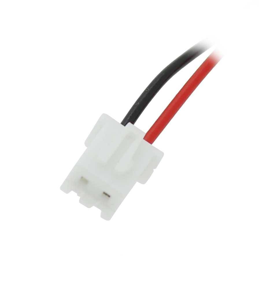 Notleuchtenakku NiMH 4,8V 800mAh F2x2 Micro AAA mit 100mm Kabel und Stecker ersetzt Fischer AW-0480-0080-AAA-NM01