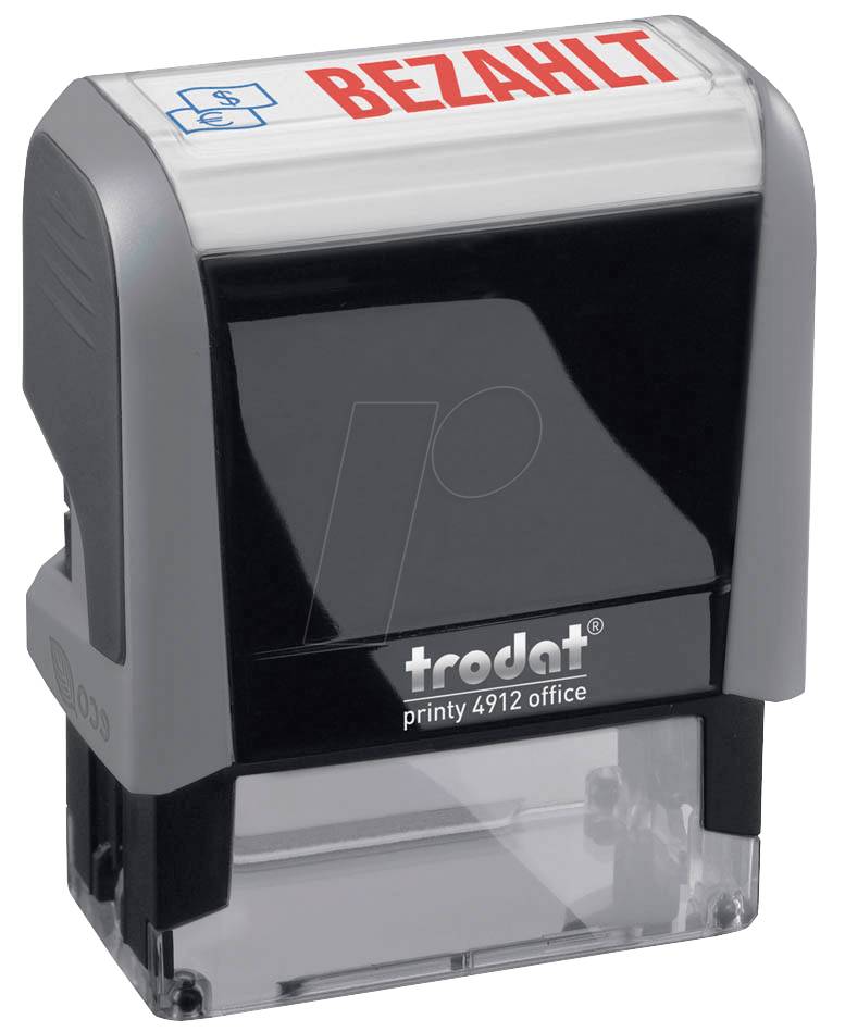 TRODAT 49122 Stempel, Text (BEZAHLT) (43270)