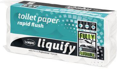 Satino Toilettenpapier Liquify 070560 3lg. 250Blatt ws 8 St./Pack.