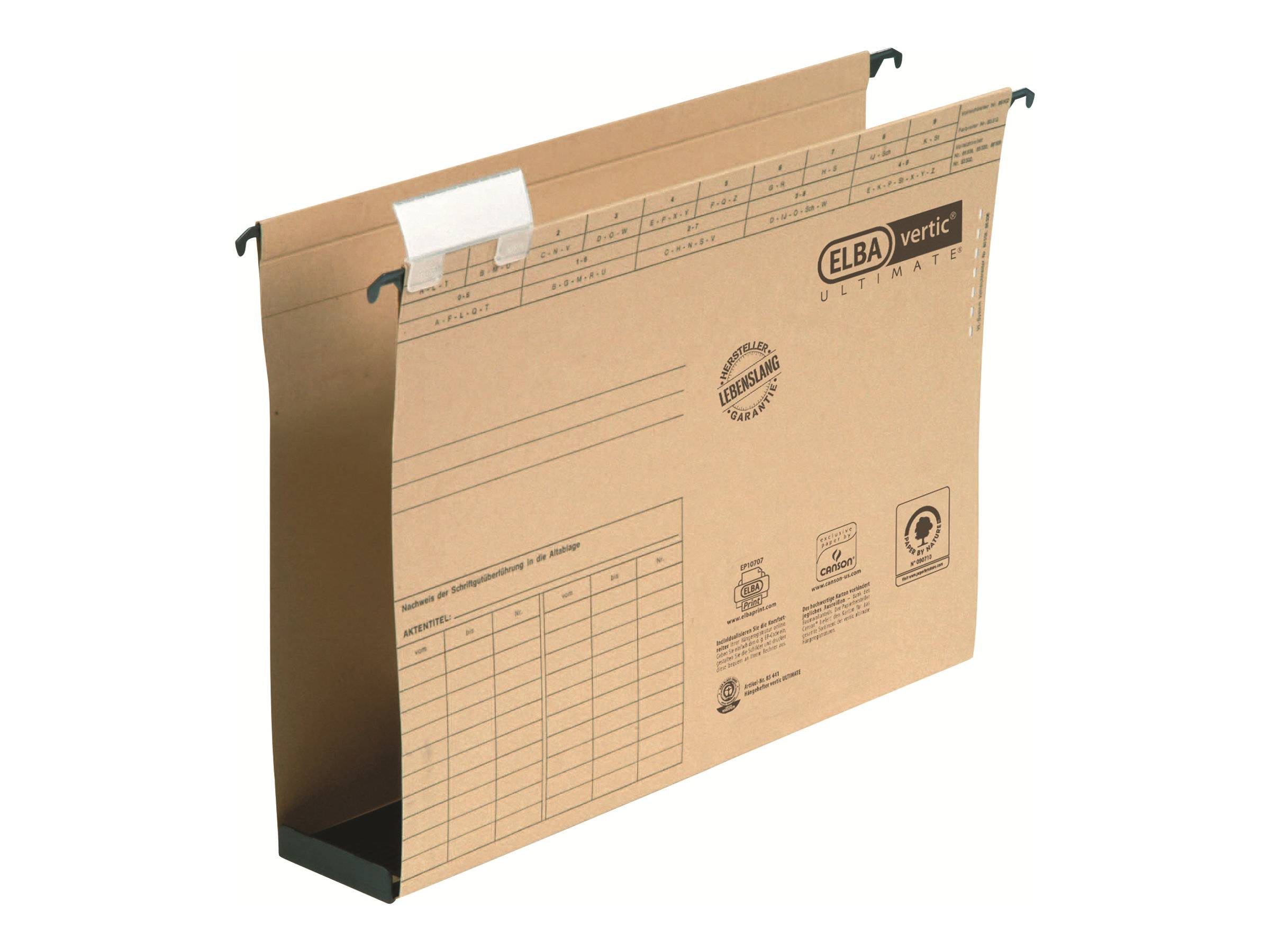 ELBA Hängesammler vertic ULTIMATE naturbraun Boden: 6,0 cm, 25 St.