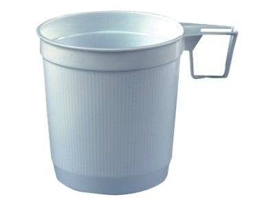 PAPSTAR Tasse - Grösse 8 cm - Höhe 8.5 cm - 250 ml - Einweg - weiß (Packung mit 40)