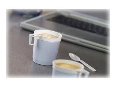 PAPSTAR Tasse - Grösse 8 cm - Höhe 8.5 cm - 250 ml - Einweg - weiß (Packung mit 40)