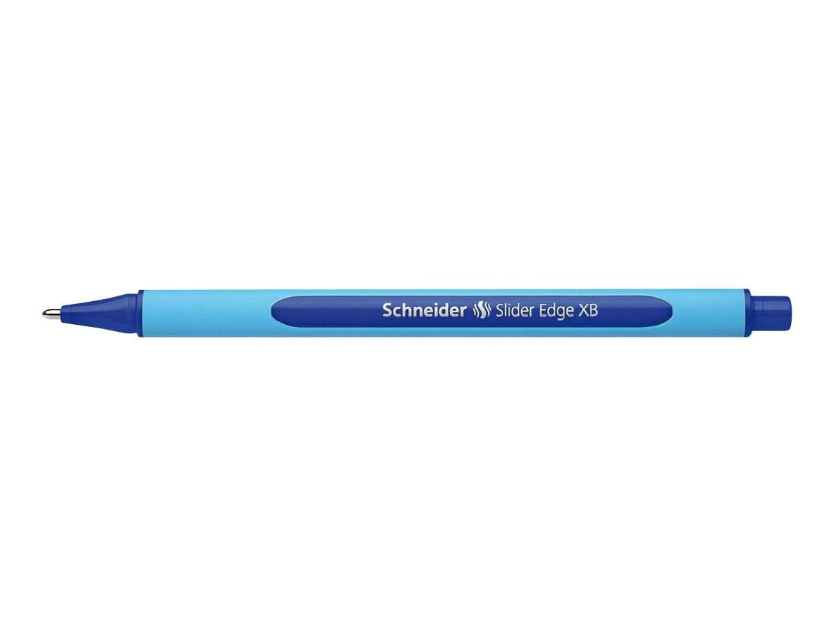 Schneider Kugelschreiber Slider Edge hellblau/dunkelblau, Schreibfarbe: blau, 10 St.