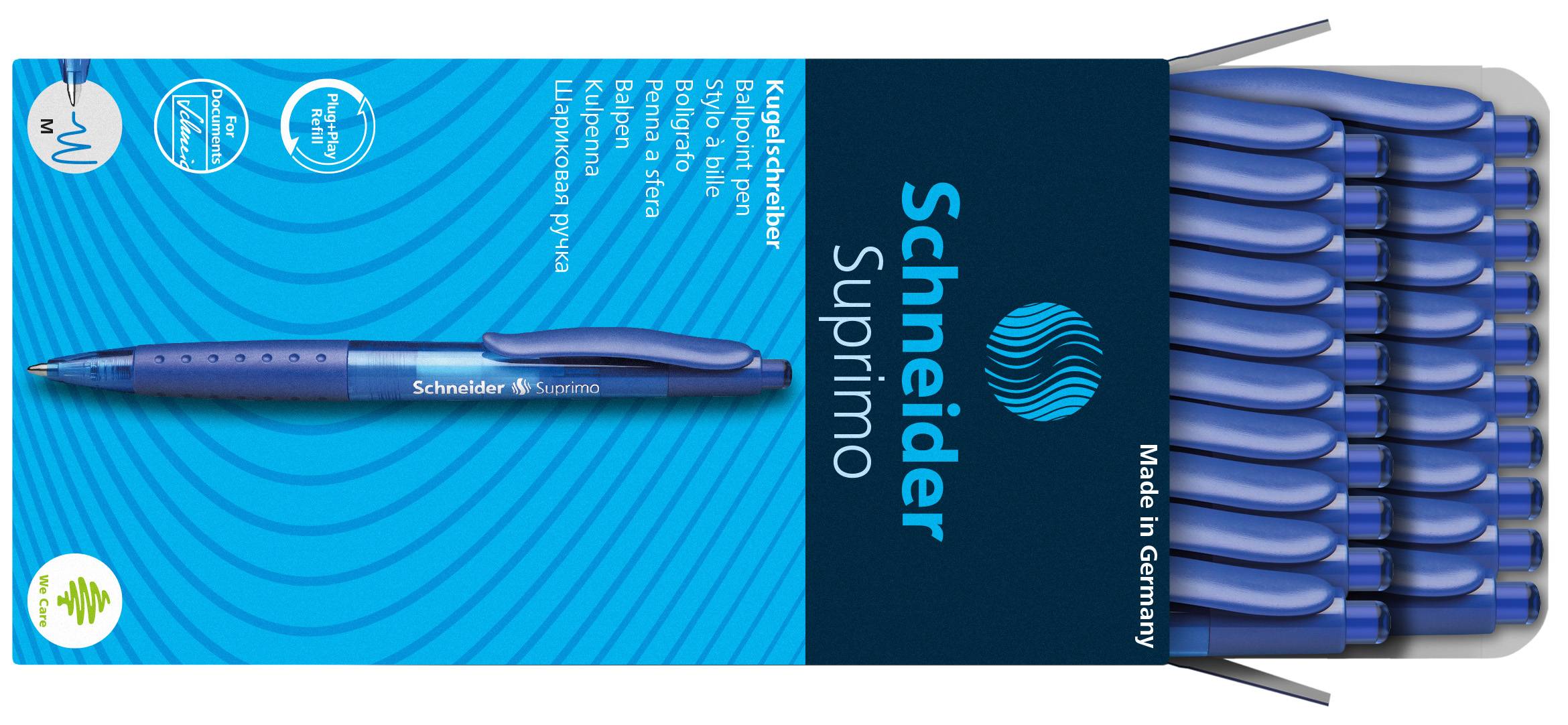 Kugelschreiber Suprimo blau, Schreibfarbe blau