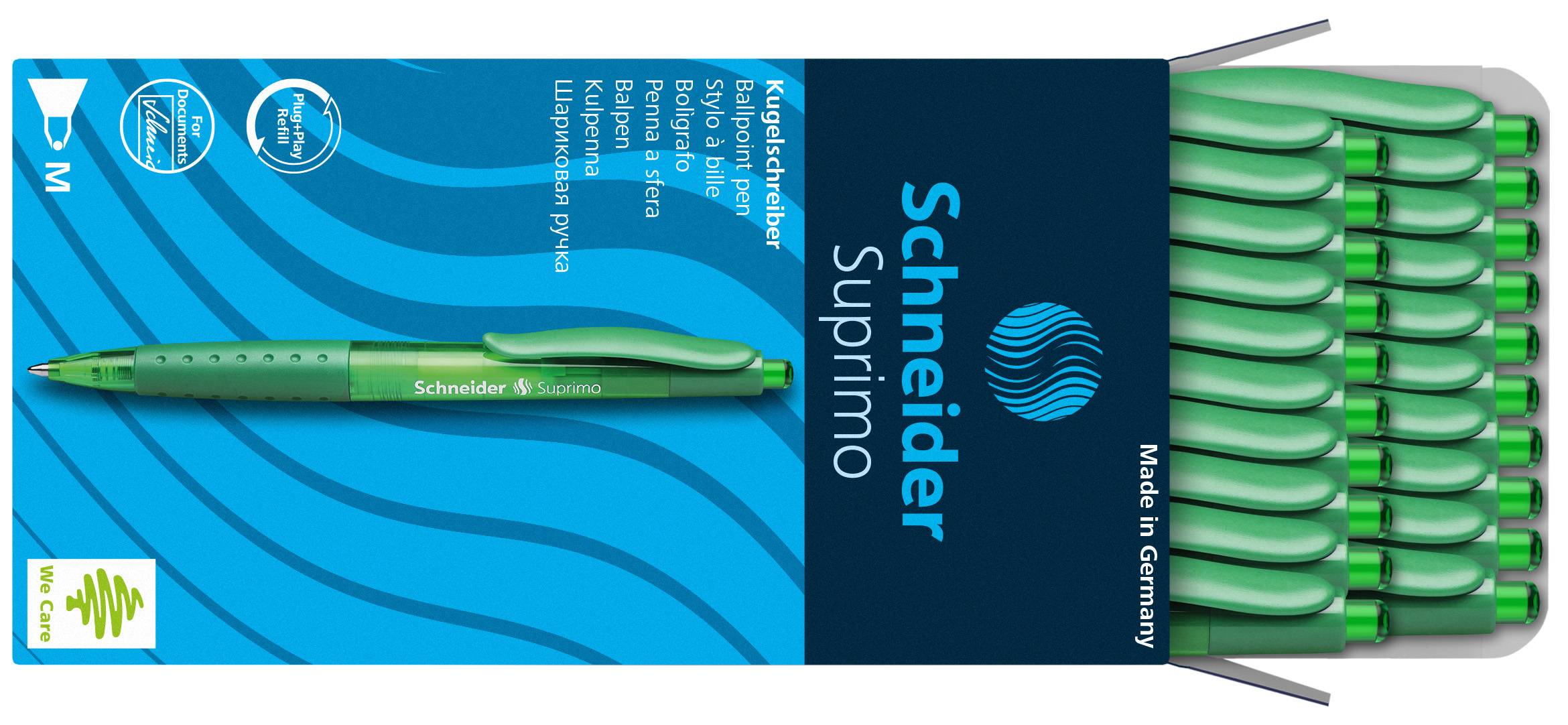 Kugelschreiber Suprimo grün, Schreibfarbe grün