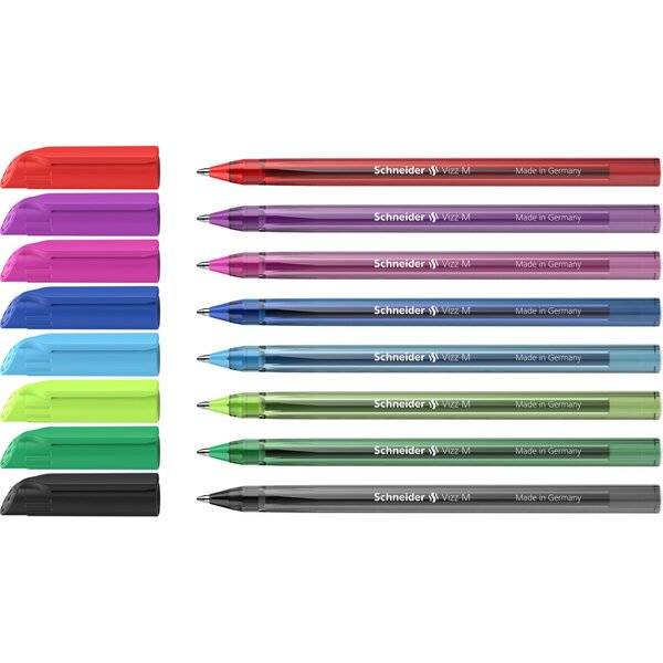 Kugelschreiber Vizz M sortiert Karton-Etui 8 Stück mit