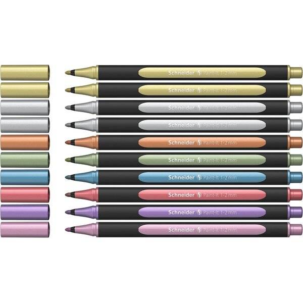 Metallicliner Paint-It 020 - 1-2 mm sortiert 10er Etui.