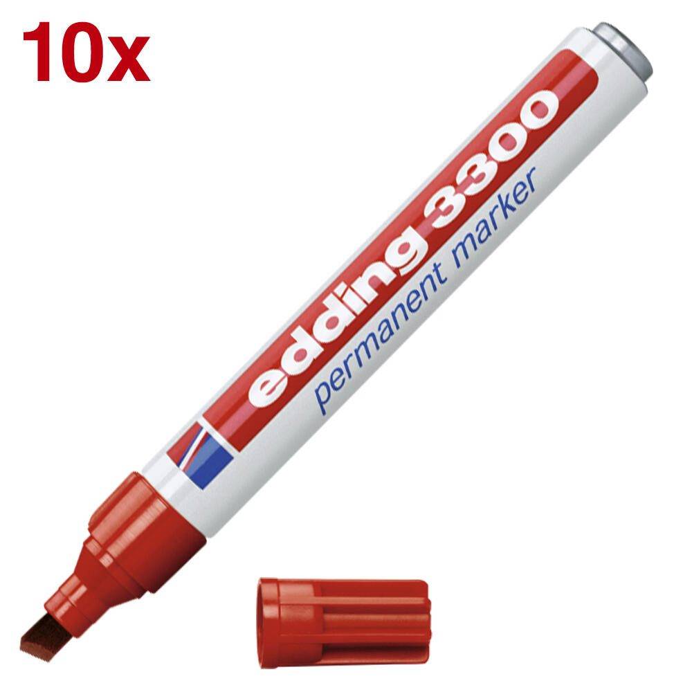 edding 3300 Permanentmarker 1.0 - 5.0 mm Rot 4-3300002