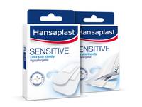 Hansaplast Sensitive 1m x 6cm, 10 x 6 cm, 10 Stück(e), Rechteckig, Weiß