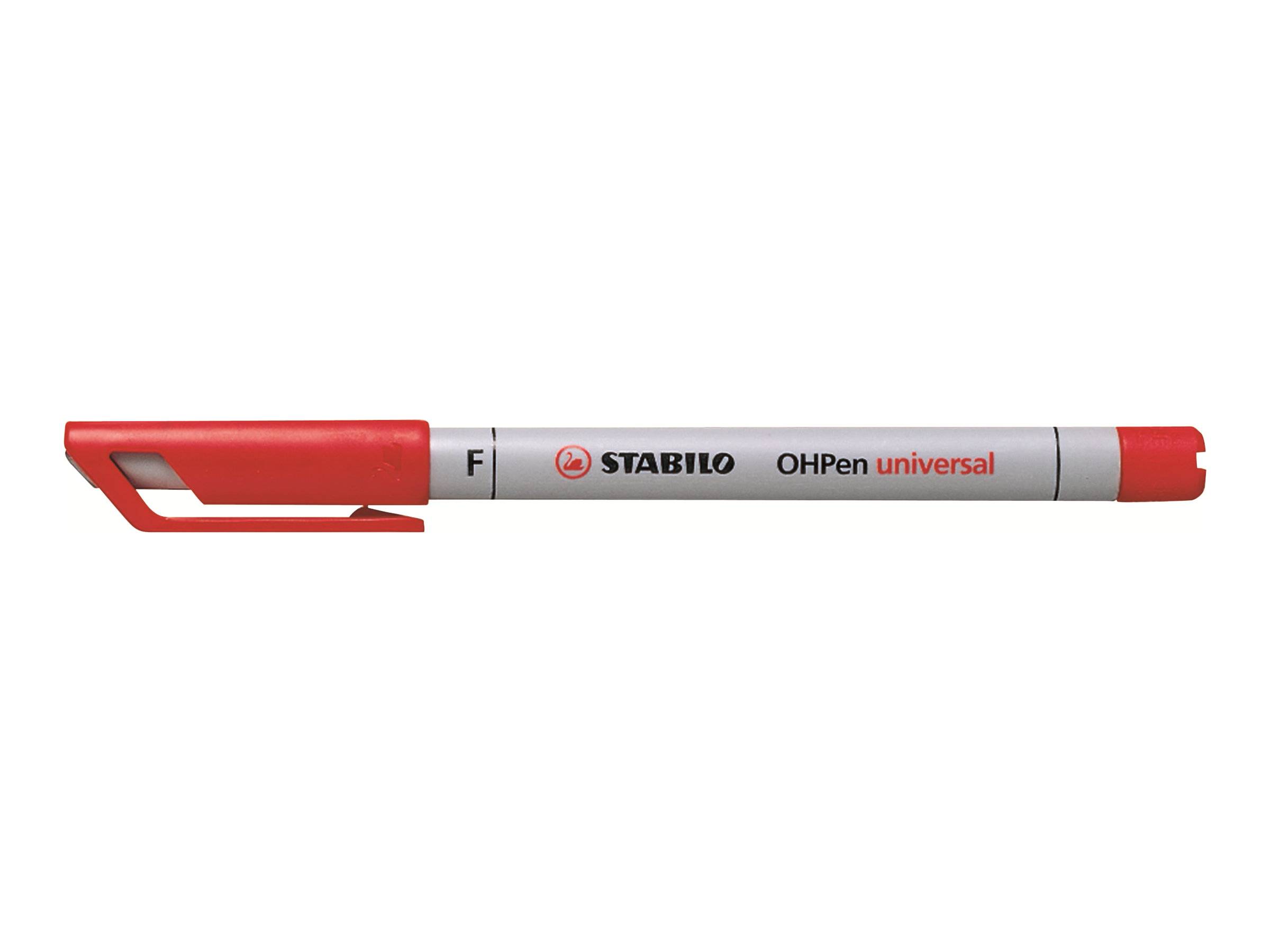 STABILO OHPen universal Folienstifte rot 0,7 mm non-permanent, 10 St.
