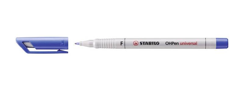 STABILO OHPen universal - Blau - Weiß - Multi - Weiß - Kunststoff - Fein - 0,7 mm