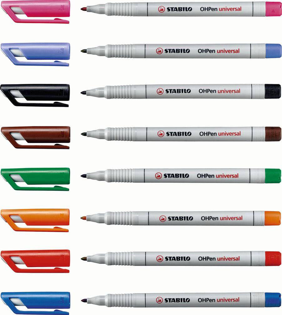 STABILO OHPen universal permanent, 10 Pack, Rot
