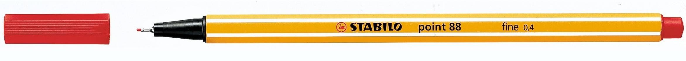 STABILO point 88 Fineliner rot 0,4 mm, 10 St.