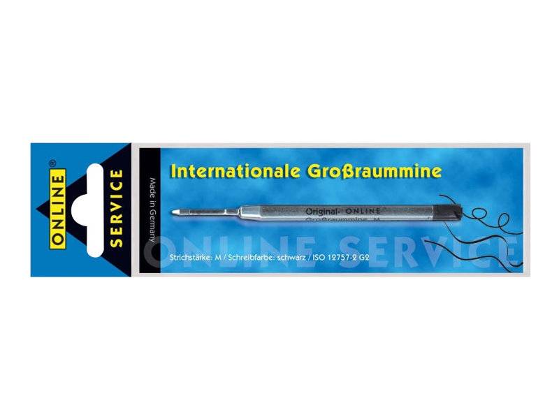 ONLINE® Kugelschreiberminen M schwarz, 1 St.
